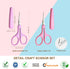 PAFASON 4" Stainless Steel Detail Craft Scissors Set with Straight Precise Tips & Safety Cap & TSA Complied Ideal for Scrapbooking, Paper Yarn Thr...