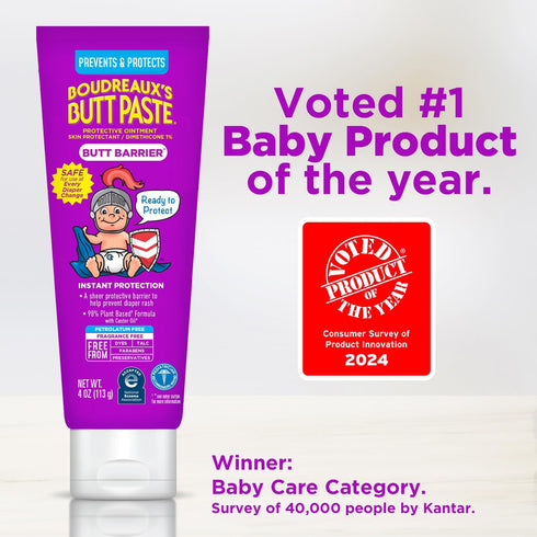 Boudreaux's Butt Paste, Butt Barrier Ointment, Rash Prevention, 4oz tube...