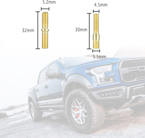 13 PCS Truck Antenna Adapter Accessories for Truck/Car Kit,11 Screws&2 Rubber Washers Replacement for Toyota,Jeep,Wrangler,Denali,Tantu,Douqi,Ford...