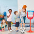 Toddler & Little Kids Basketball, 5" Mini Basketball w/Pump, Small Inflatable Balls for Boys and Toddler, Indoor Outdoor Basketball Set, Safe PVC ...