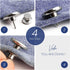 Feedee 8 Sets Jean Buttons Pins - 4 Style Button Pins for Jeans, No Sew Jean Buttons for Loose Jeans Pants Button Tightener, Adjustable Buttons fo...
