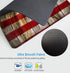 Custom Square Gaming Mouse Pad, Office Mouse Pad, Unique Design Wood Grain American Flag Non-Slip Rubber Base Mouse Pad for Desktop and Laptop Mou...