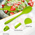 4 Pcs Silicone Spoons for Cooking, 10.6'' Large Mixing Spoon for Cooking Heat Resistant Basting Spoon Serving Spoon, Non Stick Kitchen Utensil Spo...