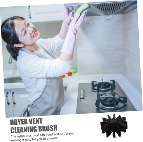 2pcs Chimney Brush Chimney Cleaning Brush Vent Brush Drill Cleaning Brush Chimney Sweep Drill Attachment Replacement Air Duct Cleaner Cleaning Bru...