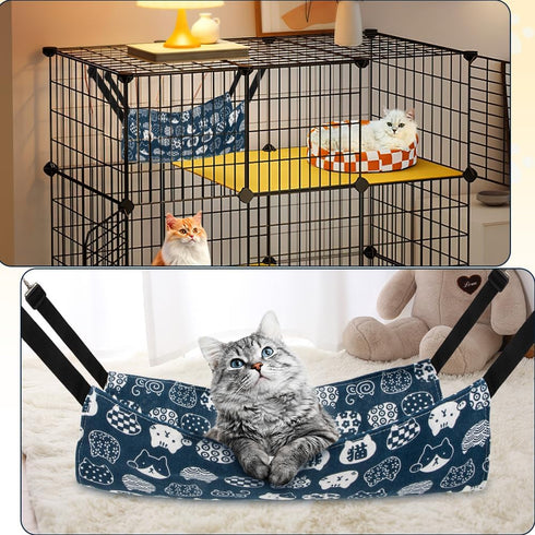 Cat Hammock Ferret Cage Cat Cage Cat Accessories Ferret Cage Cat Accessories for Indoor Cats Kitten Bed Dog Hammock Ferret Hammock Pet Accessories...