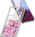 NZND Designed for T-Mobile REVVL 6 PRO 5G Phone Case, REVVL 6X PRO 5G Case, Glitter Floating Liquid Cute Case with Tempered Glass Screen Protector...