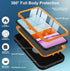 for iPhone 11 Case, with Built in Screen Protector Heavy Duty Drop Protection, Full Body Rugged Shockproof Dust Proof 3- Layer Tough Protective Ph...