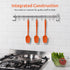 U-Taste Silicone Spoon Spatula Set, 600ºF High Heat Resistant Food Grade Flexible Rubber Scraper, Integrated Cooking Mixing Baking Kitchen Utensil...