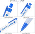 Aodaer 48 Pieces It's a Boy Baby Shower Ballpoint Pens Blue Retractable Gel Pen with Soft Grip Baby Shower Pens for Boy Comfortable Black Ink Pen ...