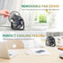 FARADAY USB Desk Fans 5 Inches Portable Table Fans 360° Head Rotation Small Personal Desktop Fan for Home Office, 3 Speeds, Black...