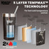 Healthy Human Stainless Steel Tumbler with Straw & Lid | Splash Proof Insulated Travel Cup | Eco-Friendly Coffee Tumblers | Water Cups with Straws...
