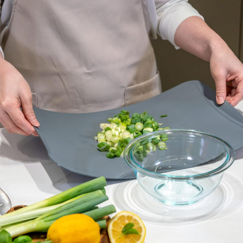 BLUE GINKGO Flexible Cutting Board - Medium Scratch Resistant TPU Chopping Mat | Flexible Cutting Board for Kitchen Dishwasher Safe (Red)...