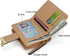 VODIU Women's Short Purse Leather Medium Wallet Leaf Bifold Card Coin Holder Small Purses Buckle Zipper Clutch...
