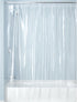 iDesign Waterproof PEVA Plastic Shower Curtain Liner for Use Alone or With Fabric Curtain, 72” x 72”, Clear...