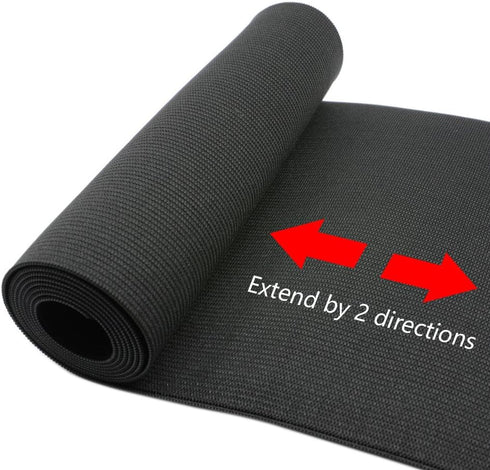 Strapcrafts 7 7/8-Inch Wide by 2-Yard Black Heavy Stretch Knit Elastic 74030...