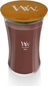 WoodWick Large Hourglass Candle Redwood - Premium Soy Blend Wax Pluswick Innovation Wood Wick Made in USA...