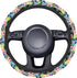 Akkya Car Steering Wheel Cover for Women Girl Men, Universal Fit 15 Inch, Blue Boho Interior Auto Accessories Decorations Cute Aesthetic Wheel Cov...