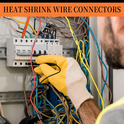260PCS Heat Shrink Butt Connectors, Camtek 100PCS Solder Seal Wire Connectors & 160PCS Heat Shrink Butt Crimp Connectors Waterproof Electrical Ter...