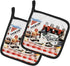 Caroline's Treasures 1004PTHD Barq's Oysters Pair of Pot Holders Kitchen Heat Resistant Pot Holders Sets Oven Hot Pads for Cooking Baking BBQ, 7 1...