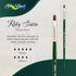Silver Brush Limited 2502S4 Ruby Satin Bright Brush for Fluid and Flow Acrylics, Size 4, Short Handle...