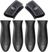 6Pcs Silicone Pot Pan Handle Sleeve, Cast Iron Pot Pan Handle Covers, Dishwasher Safe Heat Resistant Hot Handle Holder 4 Pcs Sleeves 2 Pcs Handle ...