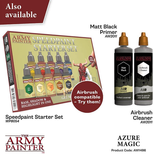 The Army Painter Warpaint Air Metallics Azure Magic - Acrylic Non-Toxic Heavily Pigmented Water Based Paint for Tabletop Roleplaying, Boardgames, ...