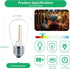 Meconard 30 Pack S14 Edison String Light Bulbs, 1 Watt Replacement Bulbs for Outdoor String Lights, Low Wattage Shatterproof LED Filament Patio Bu...