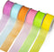 6 Spools Ribbon Sheer Chiffon Ribbon Gift Wrapping Ribbon Summer Ribbon Organza Ribbon for Crafts, 1 Inch Wide 60 Yards...