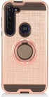 for Motorola Moto G Stylus XT2043, Moto G Power XT2041 (2020 Version) - Hybrid Phone Case w/Ring Stand - RS2 Rosegold...