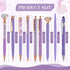 9 Pcs Ballpoint Pens Set Metal Crystal Diamond Pen Glitter Pen for Journaling Black Ink Pretty Cute Pens Fancy Pens Gifts for Women Girls Christma...