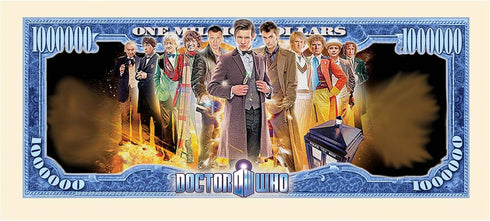Set of 50 - Limited Edition Doctor Who Collectible Million Dollar Bill...