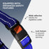 CollarDirect Martingale Dog Collar with Stainless Steel Chain and Quick Release Buckle - Reflective Collar for Large, Medium, Small Dogs - Blue, S...