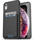 ENCASED iPhone XR Wallet Case (2018) Ultra Durable Cover with Card Holder Slot (4 Credit Cards Capacity) (Phantom Black)...