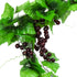 Meiliy 8FT 5pcs Artificial Greenery Chain Grapes Fake Vines Leaves Foliage Simulation Fruits for Home Room Garden Wedding Garland Outside Decorati...