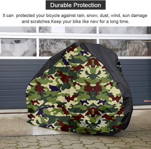 Roctee Bicycle Cover Waterproof Wind Rain Snow Proof Outdoor Mountain Bike Road Travel Bike Cycle Covers with Storage Bag, 78.7''(L) * 27.6''(W) *...