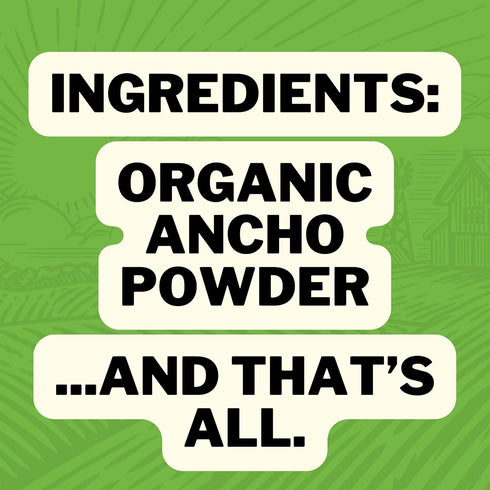 FreshJax Organic Ancho Chili Pepper Powder (4.9 oz Large Bottle) Non GMO, Gluten Free, Keto, Paleo, No Preservatives Dried Ancho Chili Peppers | H...