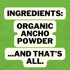 FreshJax Organic Ancho Chili Pepper Powder (4.9 oz Large Bottle) Non GMO, Gluten Free, Keto, Paleo, No Preservatives Dried Ancho Chili Peppers | H...