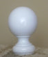 Kirsch Wooden Christmas Finials - 1 3/8" Diameter Pole - 2 Pack White...
