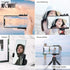 KIWIFOTOS Phone Tripod Mount, Phone Camera Grip Handle Holder with Detachable Bluetooth Shutter and Cold Shoe Adapter for iPhone 14 15 Samsung Sma...