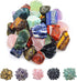 1 lb Bulk Assorted Stones Large 1" Natural Raw Stones Crystal for Tumbling, Cabbing, Fountain Rocks, Decoration,Polishing, Wire Wrapping, Wicca Re...