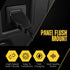 TNP USB 3.0 Flush Mount Cable w/Buckle (Square) Dashboard Panel Dash Mount 1 Port USB Socket Plug Jack Connector Extension Wire Cord Water Resista...