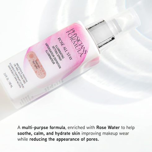Physicians Formula Rosé All Stay Illuminating Setting Spray For Makeup, Oil-Free, Alcohol-Free, Antioxidants | Dermatologist Tested, Clinicially T...