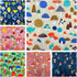 Mushroom Fabric Fat Quarters for Quilting,Cotton Printed Food Pattern Fabric Bundles 18x22,Botanical Woodland Theme SZRUIZFZ (6pcs)...