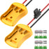 2PCS 20V Battery Adapter for Dewalt Power Wheel Battery Adapter Battery Converter Kit 12 AWG Wire with Fuses and Connectors for Robotic RC Car Toy...