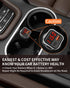 USB C Car Charger Adapter with Volt Meter, 30W Cigarette Lighter Adapter with Voltmeter, Type C Car Charger Fast Charging 12V, PD & QC 3.0 Compati...