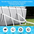 Replacement Pool Hoses for Above Ground Pools, 2 Pack Pool Pump Hose with 4 Metal Clamps Long Filter Pump Hose for Coleman Pool...