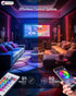 LED Lights for TV, 16.4FT TV Led Lights for 65-75 inch, Cuttable, Music Sync Mode, Color Changing, Bluetooth APP Remote Control TV LED Strip Light...
