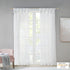 Madison Park Ceres DIY Twisted Tab Sheer Curtain, Pair Panels, Lightweight Window Treatment, Voile Privacy, Light Filtering Drape for Bedroom and ...