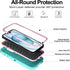 iPhone 15 Case with 2 Pack Screen Protector - Heavy Duty Shockproof Military Grade Drop Protective Full Body Rugged Dust-proof Cover(AquamarinePin...
