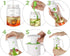 Vucchini Salad Dressing Shaker Mixer Bottle Homemade Salad Dressing Container - BPA Free Glass Juice Storage Ketchup...